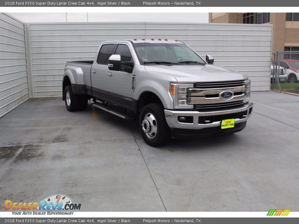 2018 Ford F350 Super Duty Lariat Crew Cab 4x4 Ingot Silver / Black Photo #2