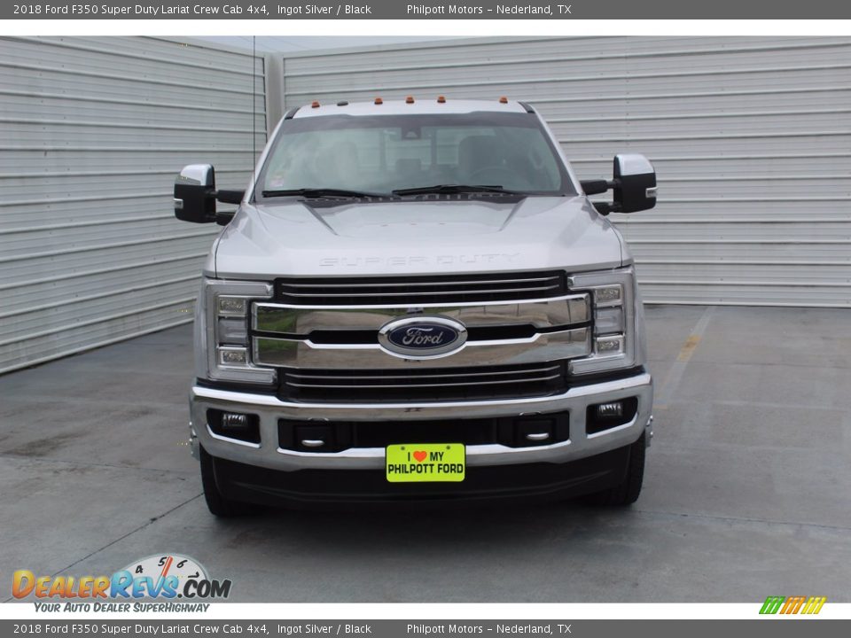 2018 Ford F350 Super Duty Lariat Crew Cab 4x4 Ingot Silver / Black Photo #3