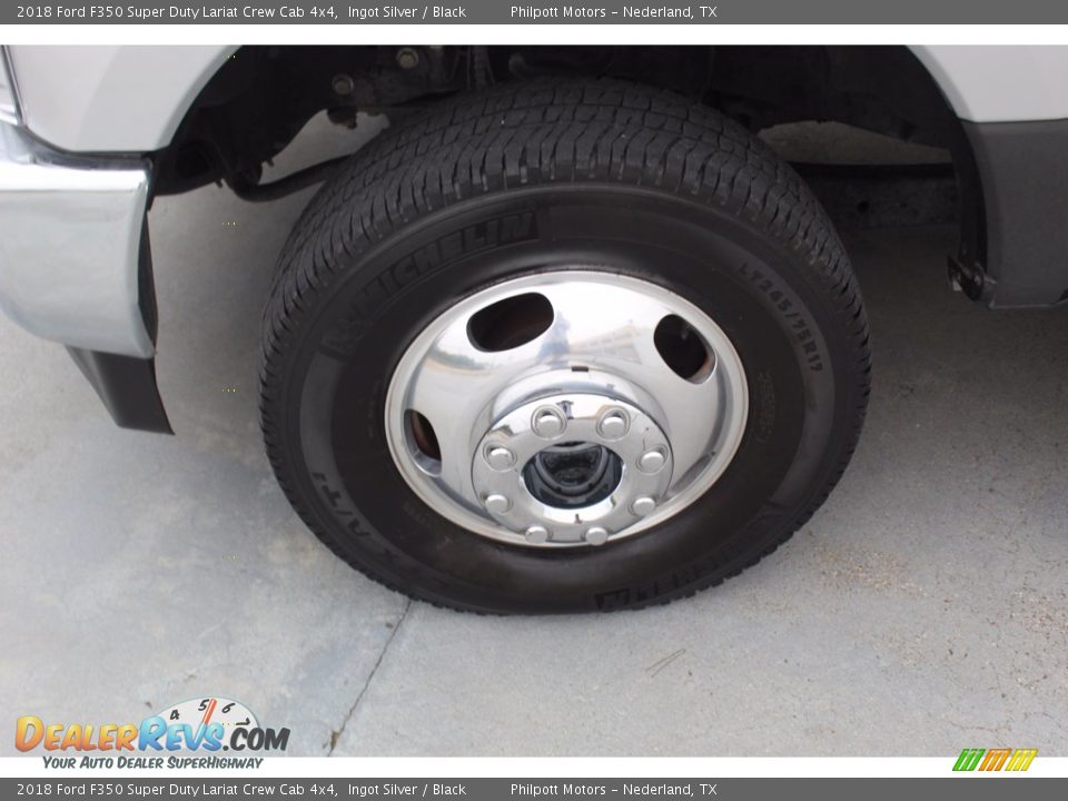 2018 Ford F350 Super Duty Lariat Crew Cab 4x4 Ingot Silver / Black Photo #5