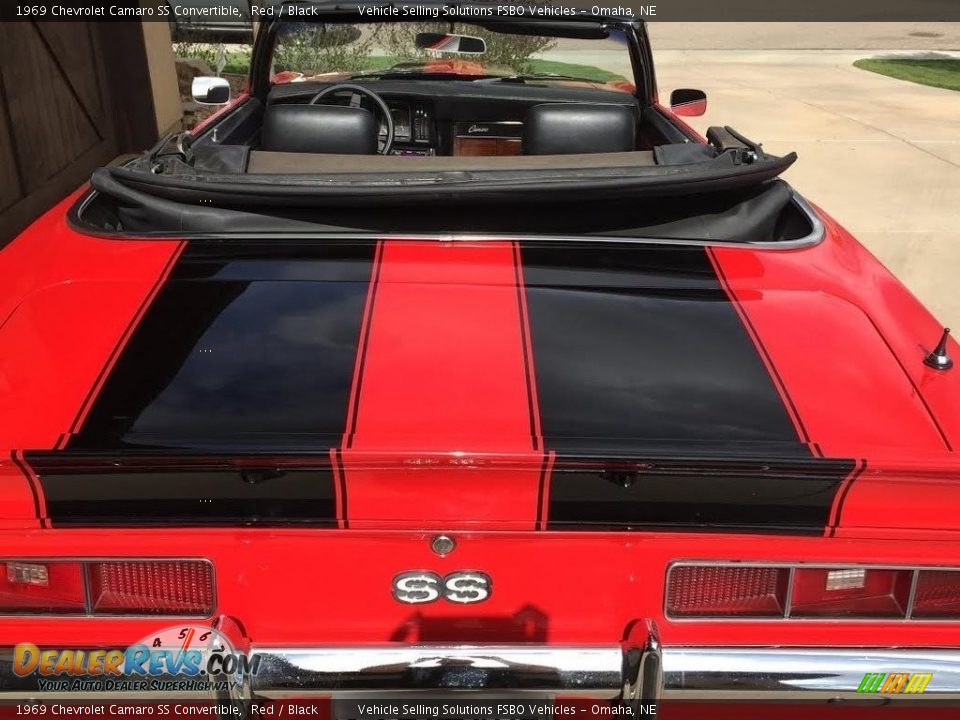 1969 Chevrolet Camaro SS Convertible Red / Black Photo #5