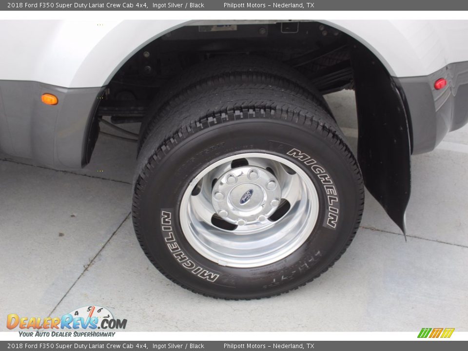 2018 Ford F350 Super Duty Lariat Crew Cab 4x4 Ingot Silver / Black Photo #6