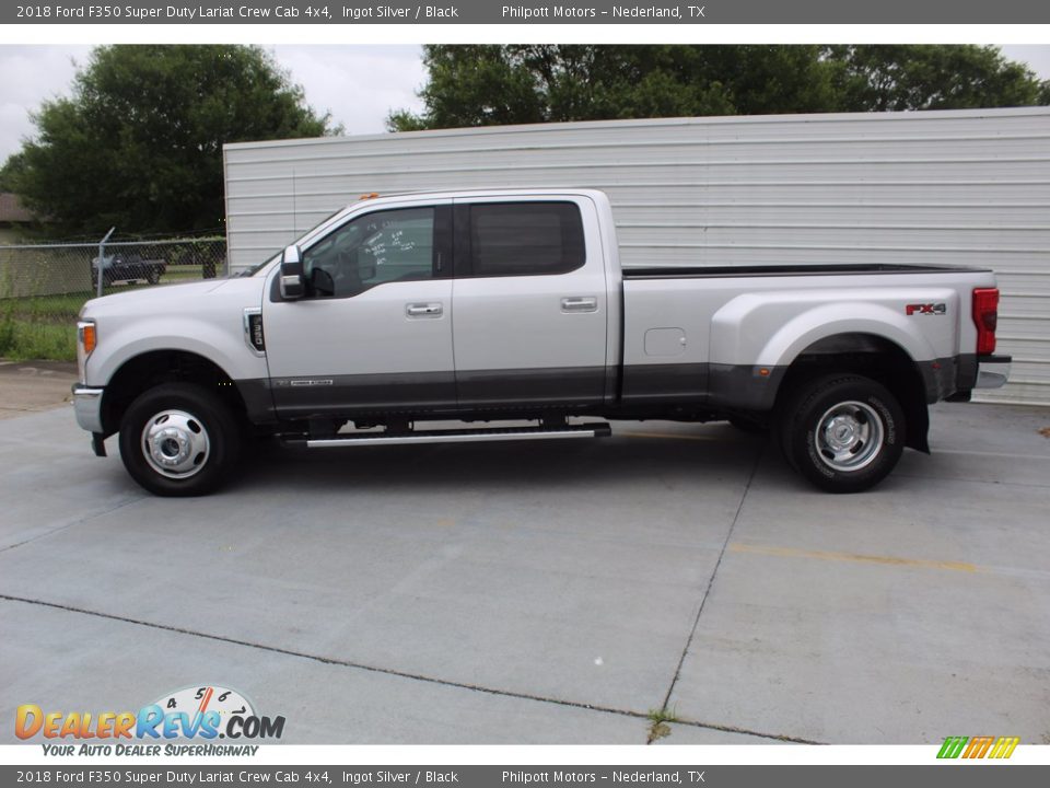 2018 Ford F350 Super Duty Lariat Crew Cab 4x4 Ingot Silver / Black Photo #7