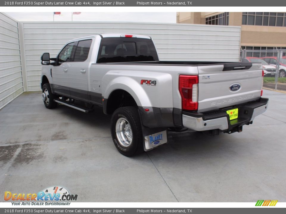 2018 Ford F350 Super Duty Lariat Crew Cab 4x4 Ingot Silver / Black Photo #8