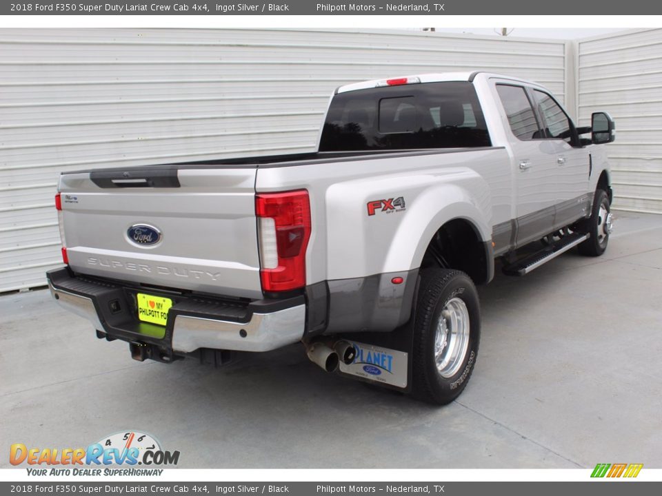 2018 Ford F350 Super Duty Lariat Crew Cab 4x4 Ingot Silver / Black Photo #10