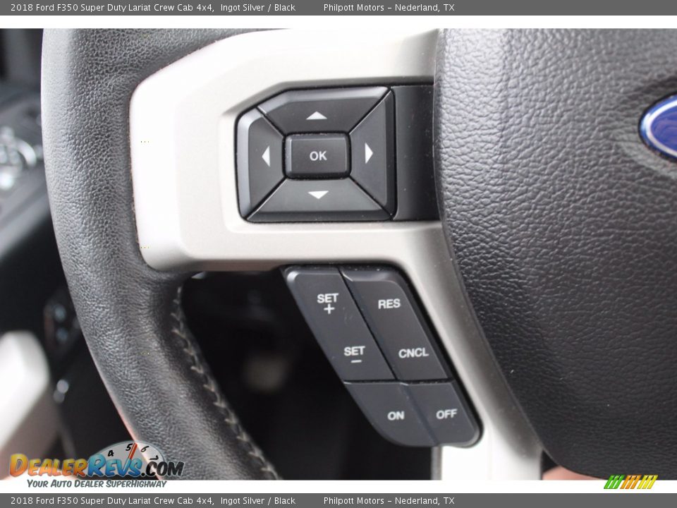 2018 Ford F350 Super Duty Lariat Crew Cab 4x4 Ingot Silver / Black Photo #13