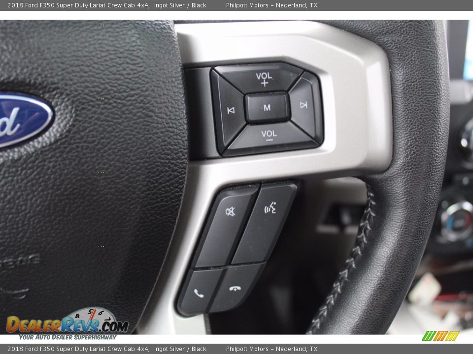 2018 Ford F350 Super Duty Lariat Crew Cab 4x4 Ingot Silver / Black Photo #14
