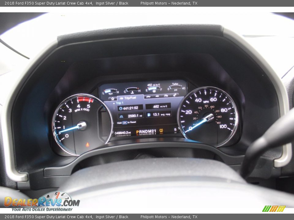 2018 Ford F350 Super Duty Lariat Crew Cab 4x4 Ingot Silver / Black Photo #15