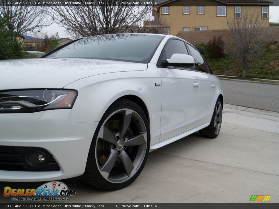 2012 Audi S4 3.0T quattro Sedan Ibis White / Black/Black Photo #3