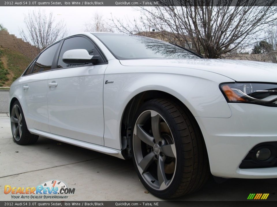 2012 Audi S4 3.0T quattro Sedan Ibis White / Black/Black Photo #4