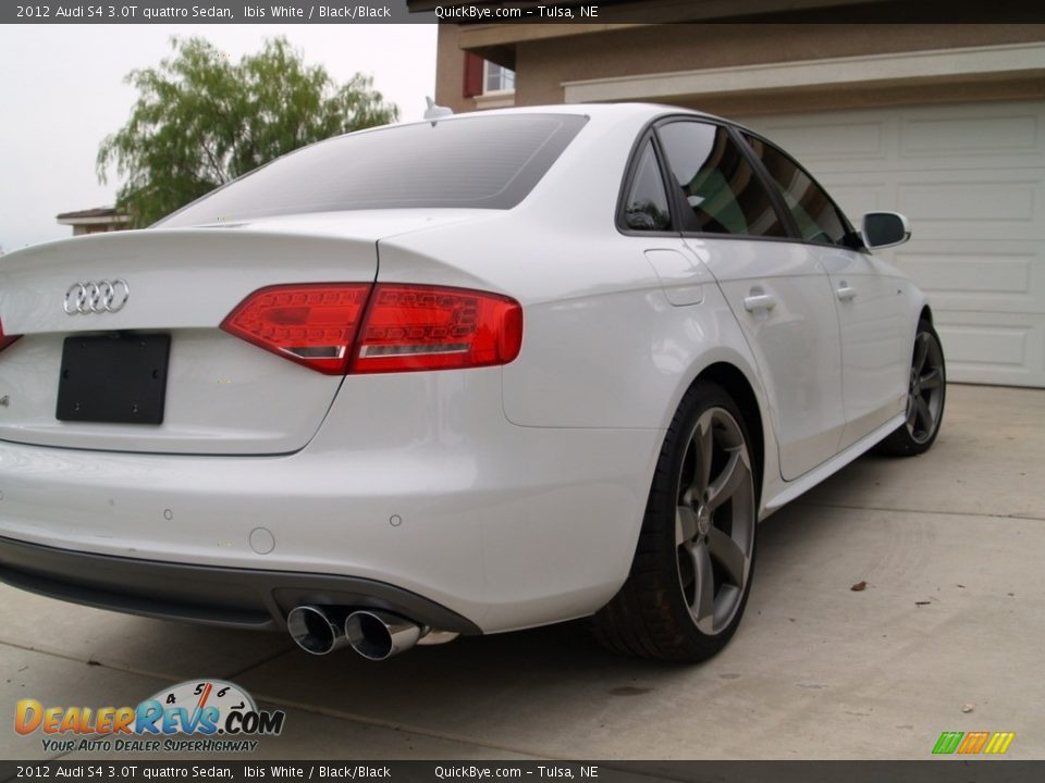 2012 Audi S4 3.0T quattro Sedan Ibis White / Black/Black Photo #6