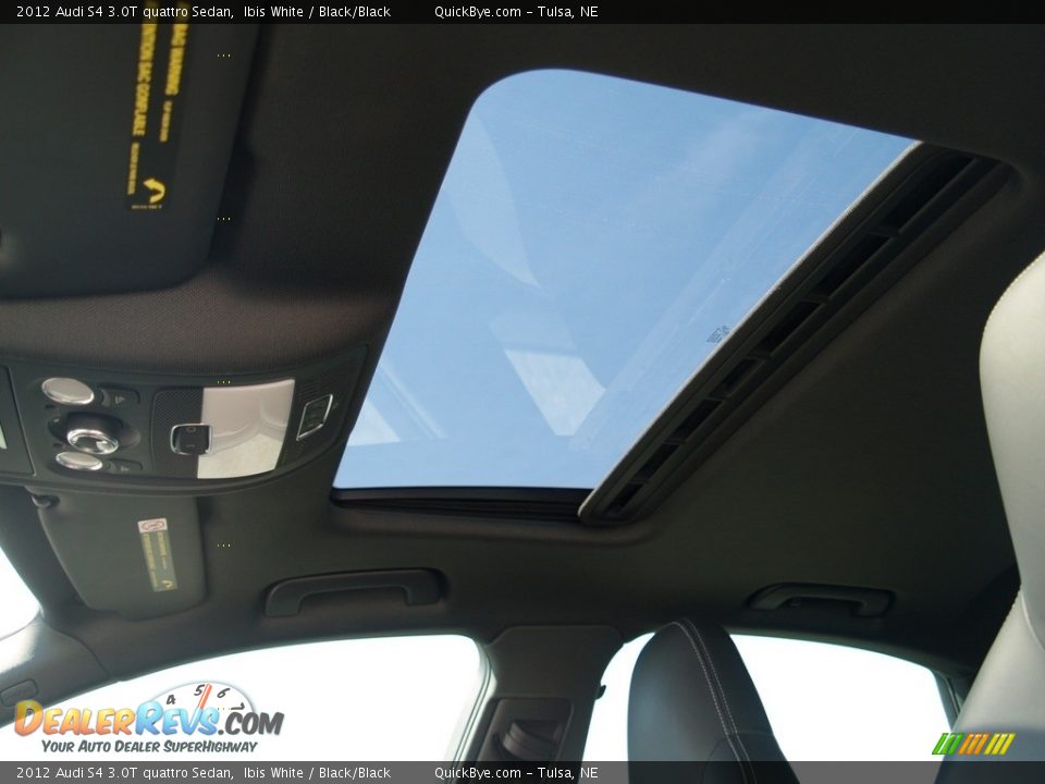 2012 Audi S4 3.0T quattro Sedan Ibis White / Black/Black Photo #7
