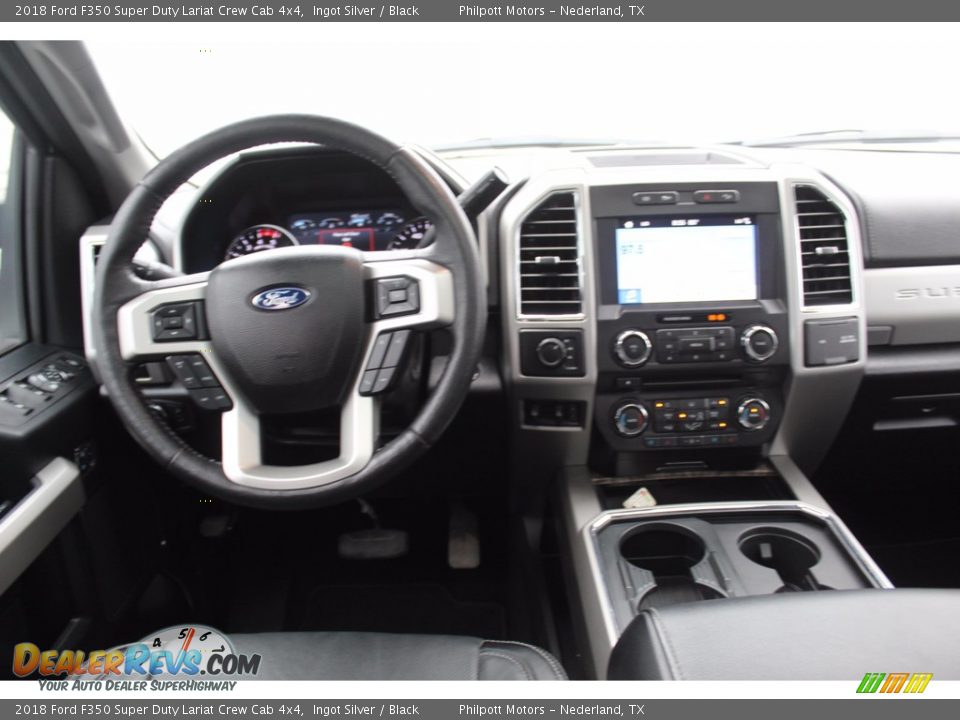 2018 Ford F350 Super Duty Lariat Crew Cab 4x4 Ingot Silver / Black Photo #24