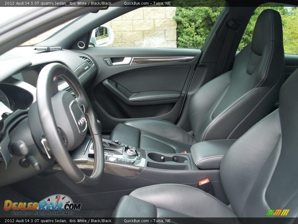 2012 Audi S4 3.0T quattro Sedan Ibis White / Black/Black Photo #11