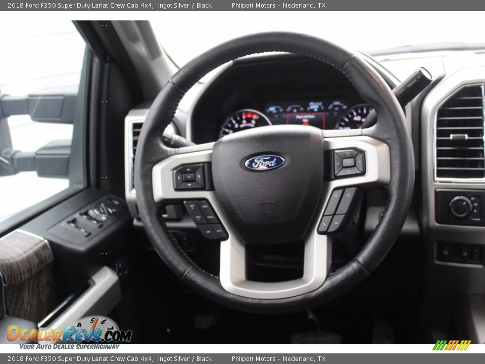 2018 Ford F350 Super Duty Lariat Crew Cab 4x4 Ingot Silver / Black Photo #25