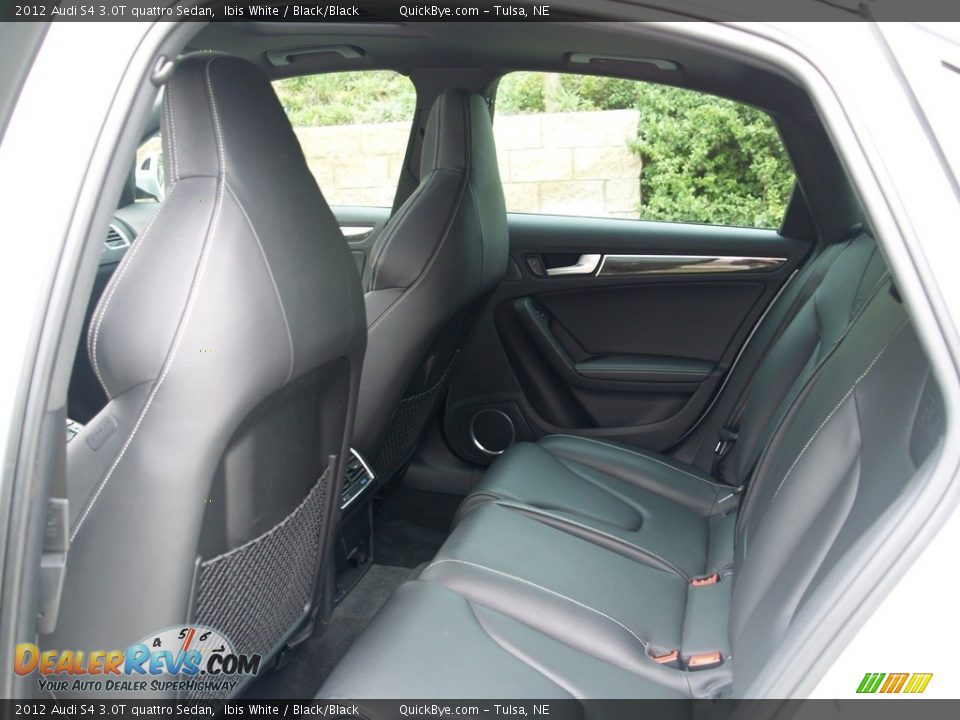 2012 Audi S4 3.0T quattro Sedan Ibis White / Black/Black Photo #14