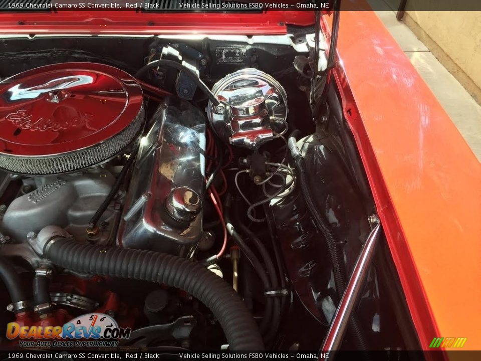 1969 Chevrolet Camaro SS Convertible Red / Black Photo #30