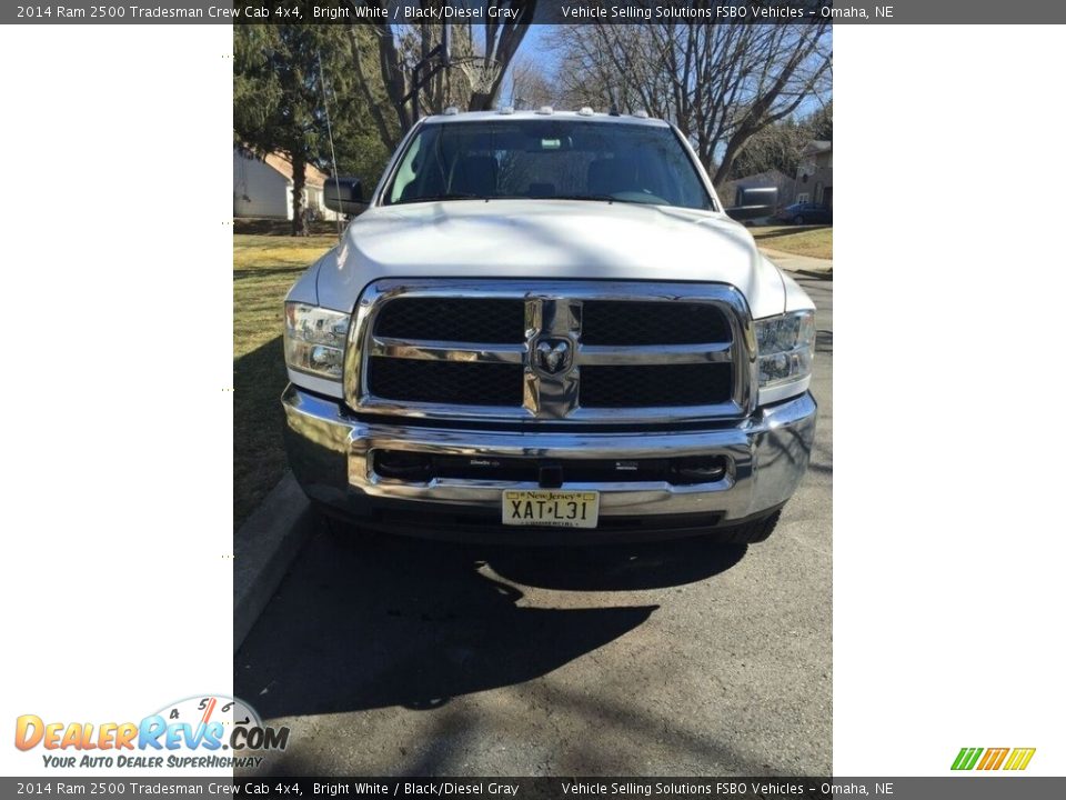 2014 Ram 2500 Tradesman Crew Cab 4x4 Bright White / Black/Diesel Gray Photo #2