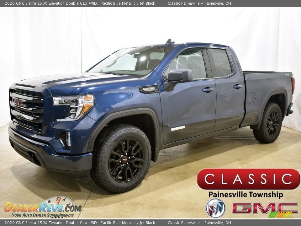 2020 GMC Sierra 1500 Elevation Double Cab 4WD Pacific Blue Metallic / Jet Black Photo #1