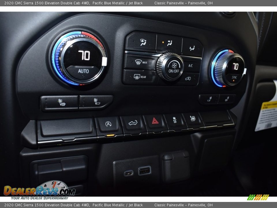 2020 GMC Sierra 1500 Elevation Double Cab 4WD Pacific Blue Metallic / Jet Black Photo #12