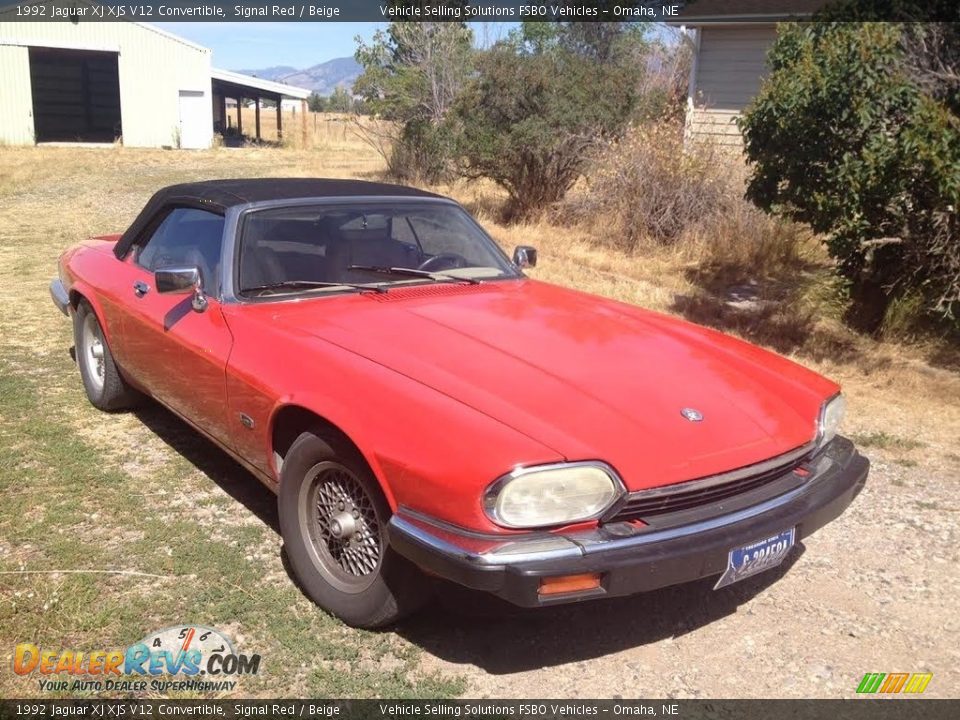 Front 3/4 View of 1992 Jaguar XJ XJS V12 Convertible Photo #7