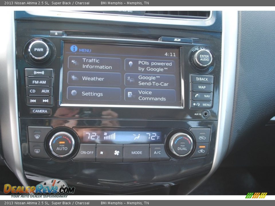 2013 Nissan Altima 2.5 SL Super Black / Charcoal Photo #16