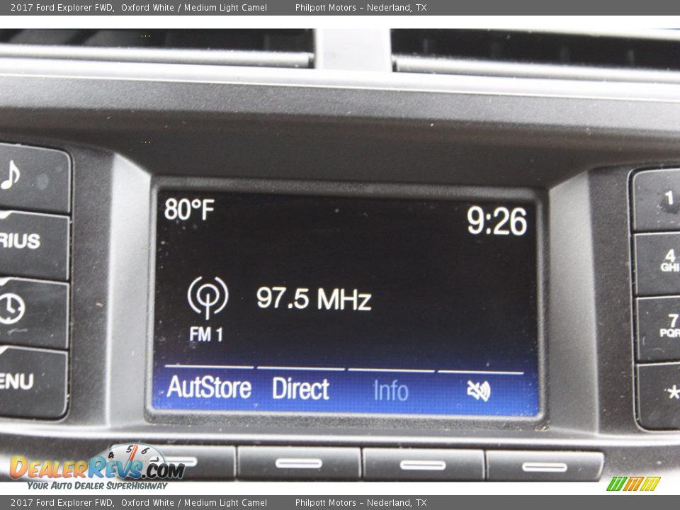 2017 Ford Explorer FWD Oxford White / Medium Light Camel Photo #19