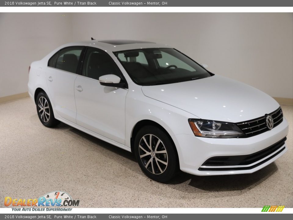 2018 Volkswagen Jetta SE Pure White / Titan Black Photo #1