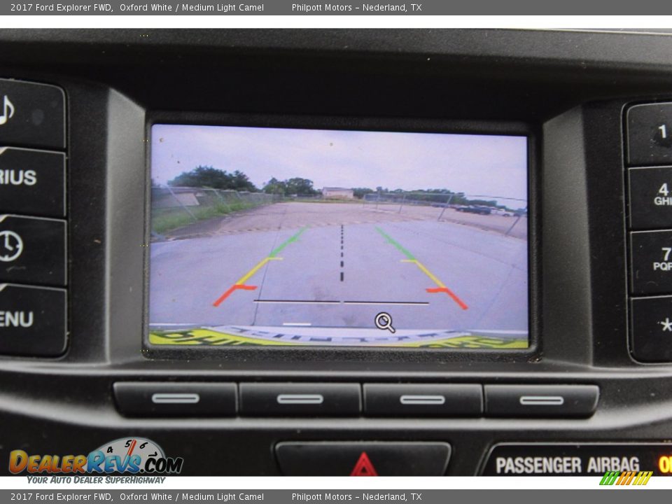 2017 Ford Explorer FWD Oxford White / Medium Light Camel Photo #22