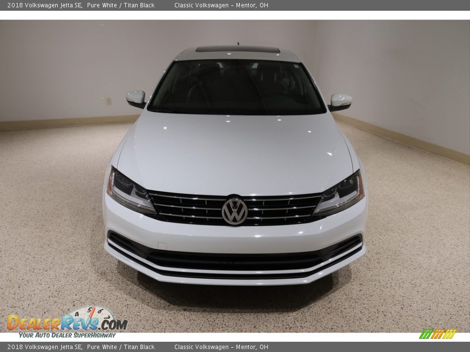 2018 Volkswagen Jetta SE Pure White / Titan Black Photo #2