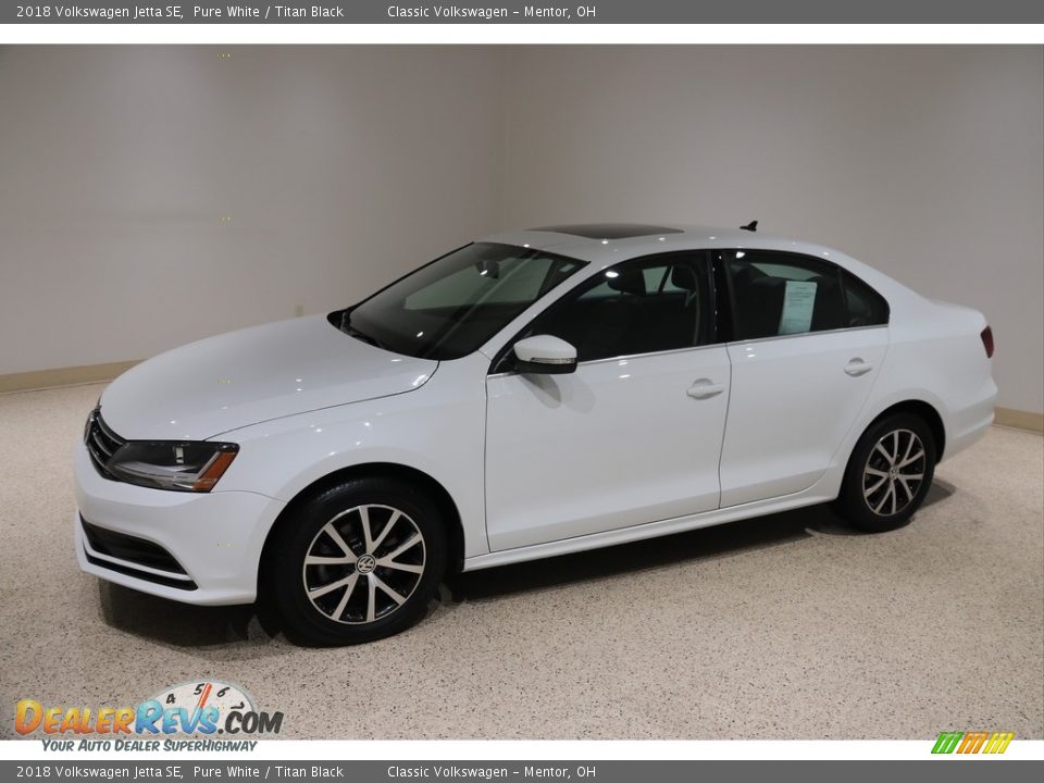 2018 Volkswagen Jetta SE Pure White / Titan Black Photo #3