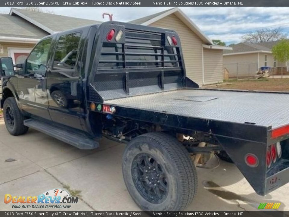 2013 Ford F350 Super Duty XLT Crew Cab 4x4 Tuxedo Black Metallic / Steel Photo #4