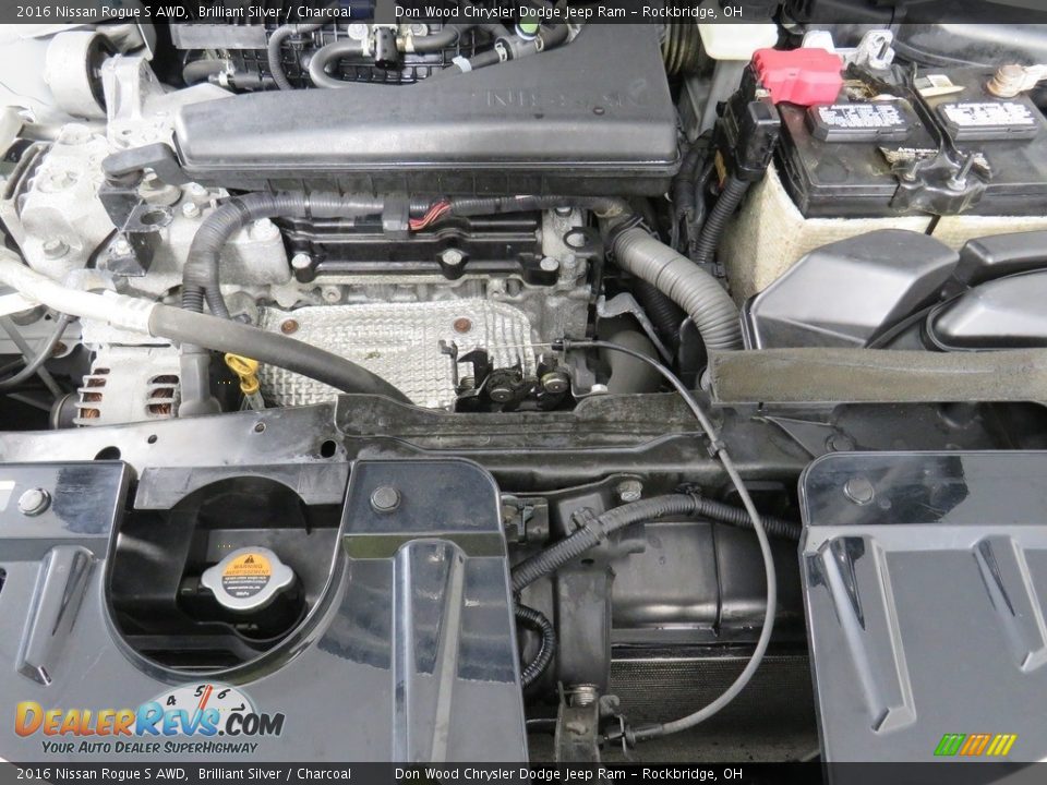 2016 Nissan Rogue S AWD Brilliant Silver / Charcoal Photo #7