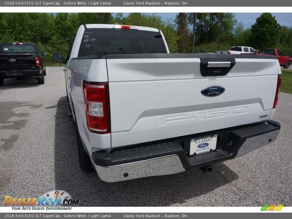 2018 Ford F150 XLT SuperCab Oxford White / Light Camel Photo #3