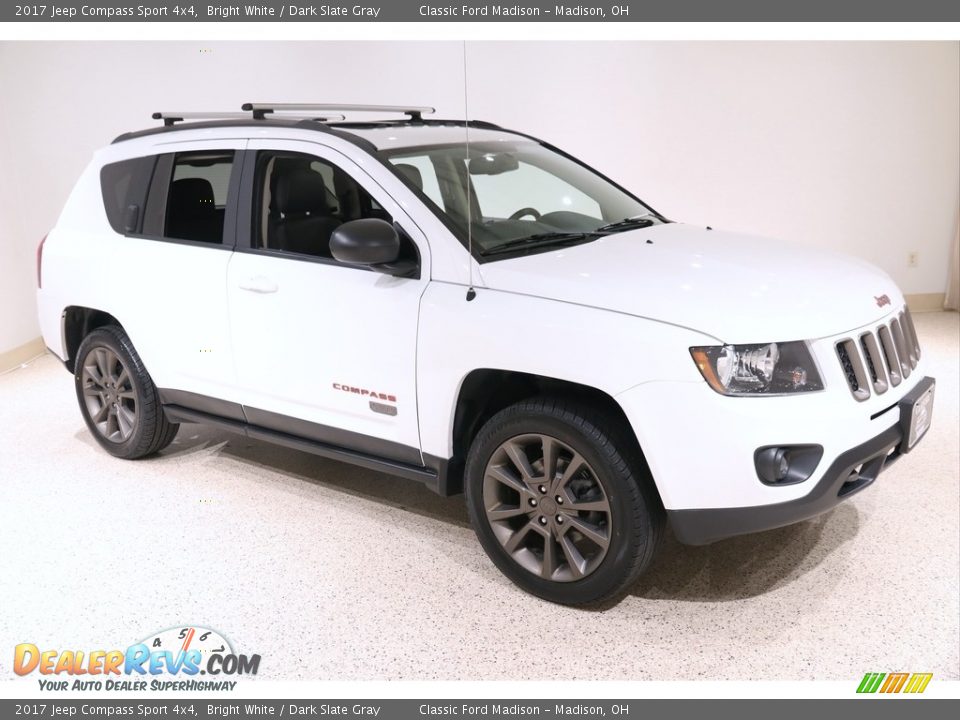 2017 Jeep Compass Sport 4x4 Bright White / Dark Slate Gray Photo #1