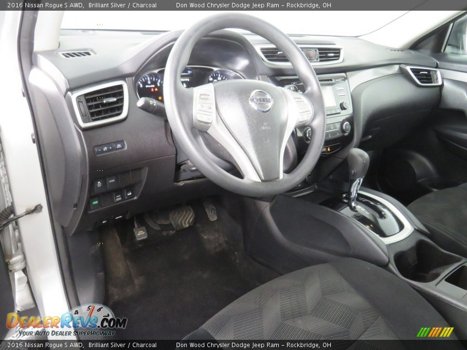 2016 Nissan Rogue S AWD Brilliant Silver / Charcoal Photo #21