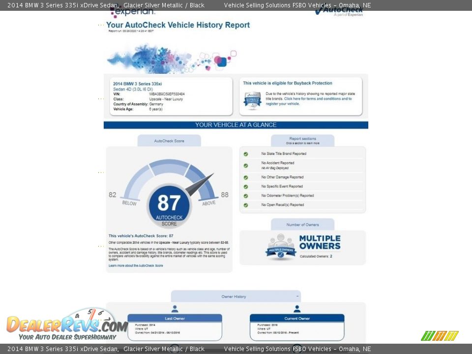 Dealer Info of 2014 BMW 3 Series 335i xDrive Sedan Photo #2