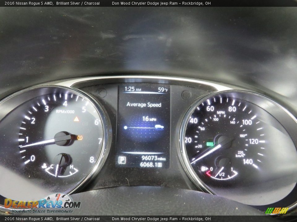 2016 Nissan Rogue S AWD Brilliant Silver / Charcoal Photo #23