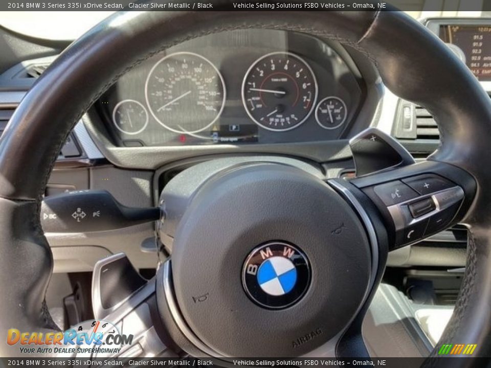 2014 BMW 3 Series 335i xDrive Sedan Glacier Silver Metallic / Black Photo #3