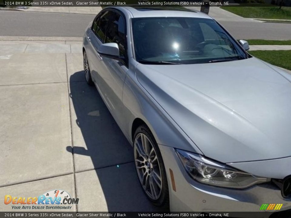 2014 BMW 3 Series 335i xDrive Sedan Glacier Silver Metallic / Black Photo #6