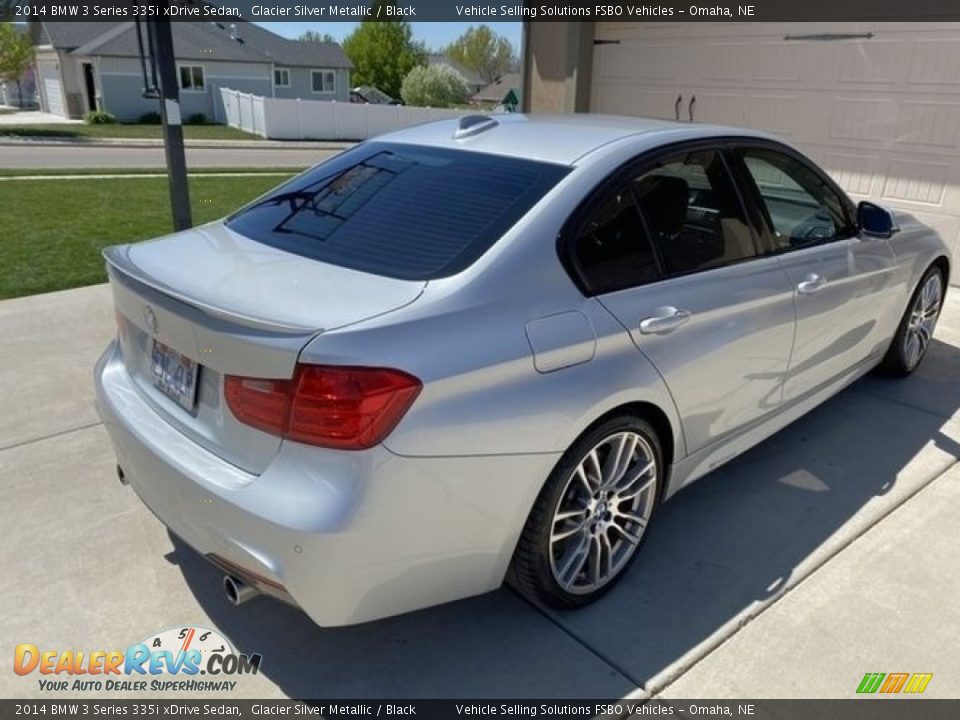 2014 BMW 3 Series 335i xDrive Sedan Glacier Silver Metallic / Black Photo #9