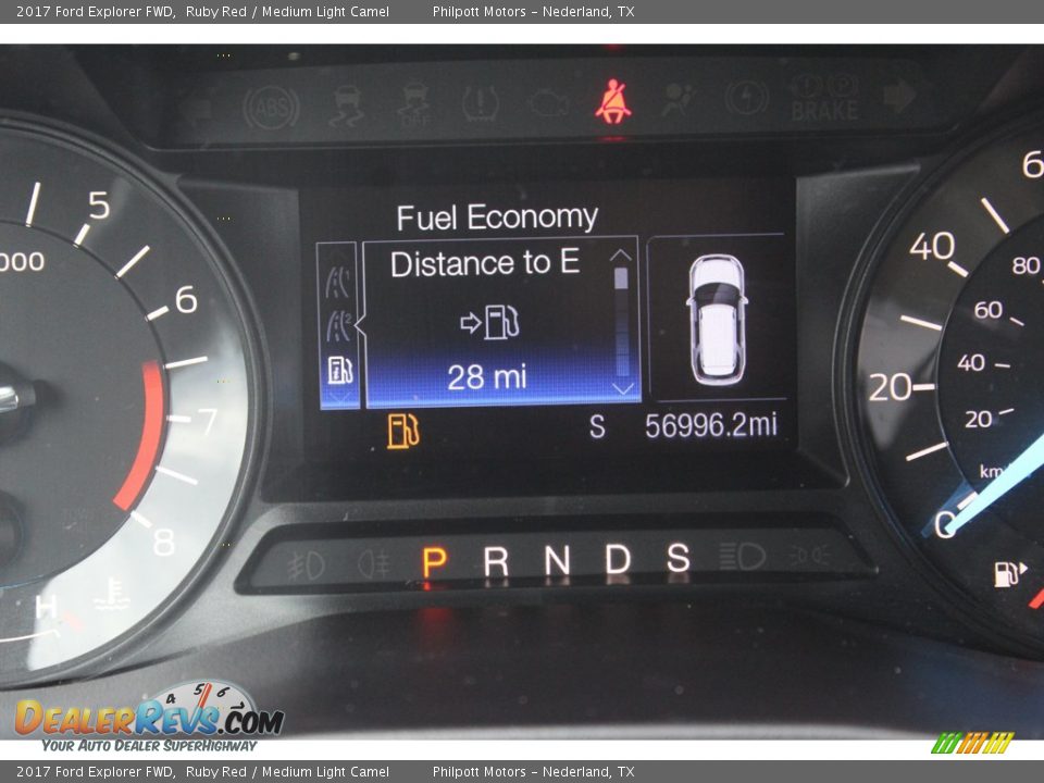 2017 Ford Explorer FWD Ruby Red / Medium Light Camel Photo #19