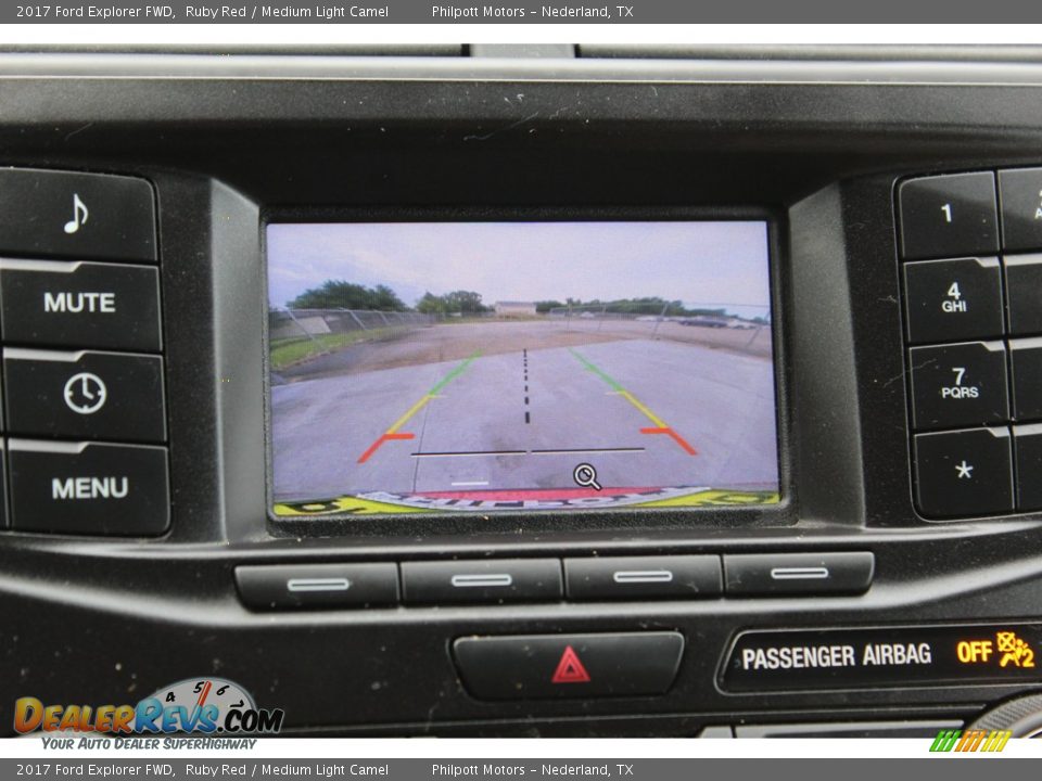 2017 Ford Explorer FWD Ruby Red / Medium Light Camel Photo #22