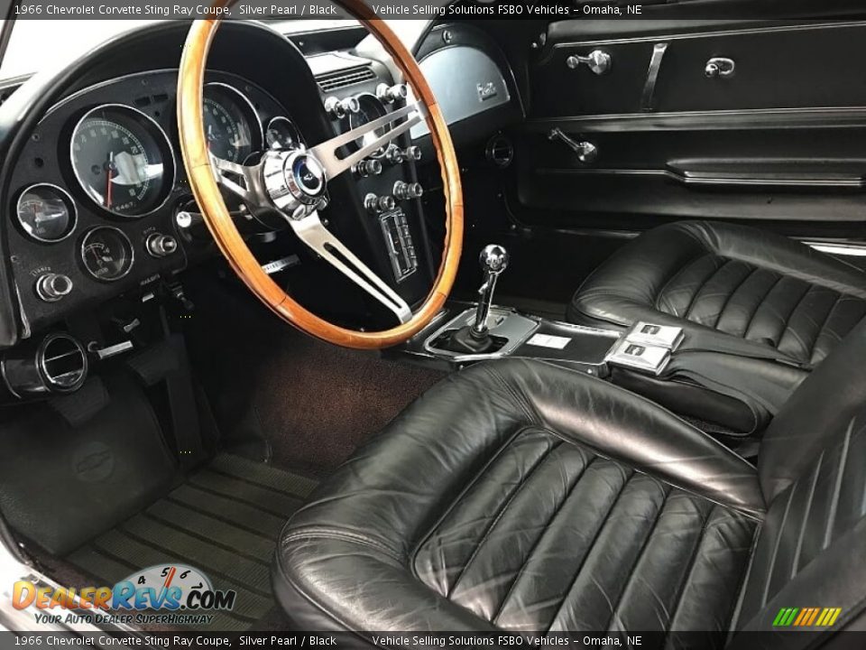 Black Interior - 1966 Chevrolet Corvette Sting Ray Coupe Photo #2