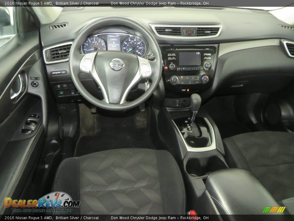 2016 Nissan Rogue S AWD Brilliant Silver / Charcoal Photo #34