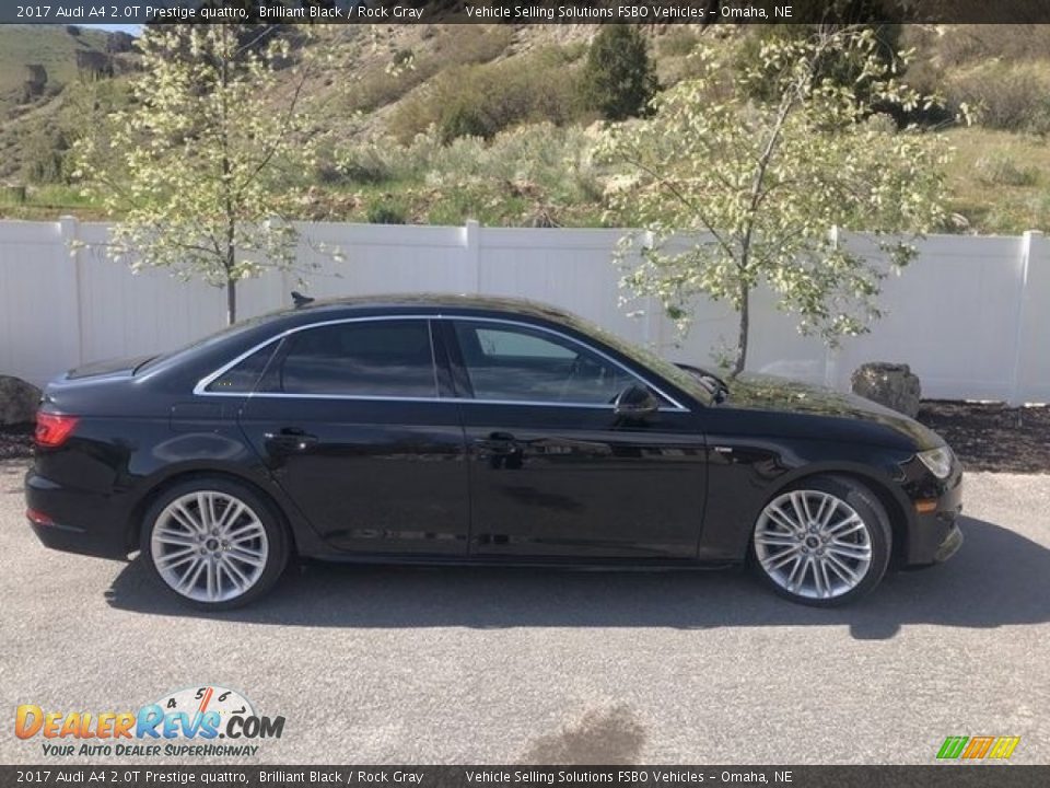 2017 Audi A4 2.0T Prestige quattro Brilliant Black / Rock Gray Photo #4