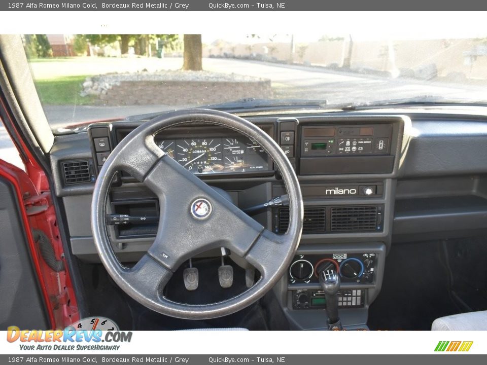 Dashboard of 1987 Alfa Romeo Milano Gold Photo #6