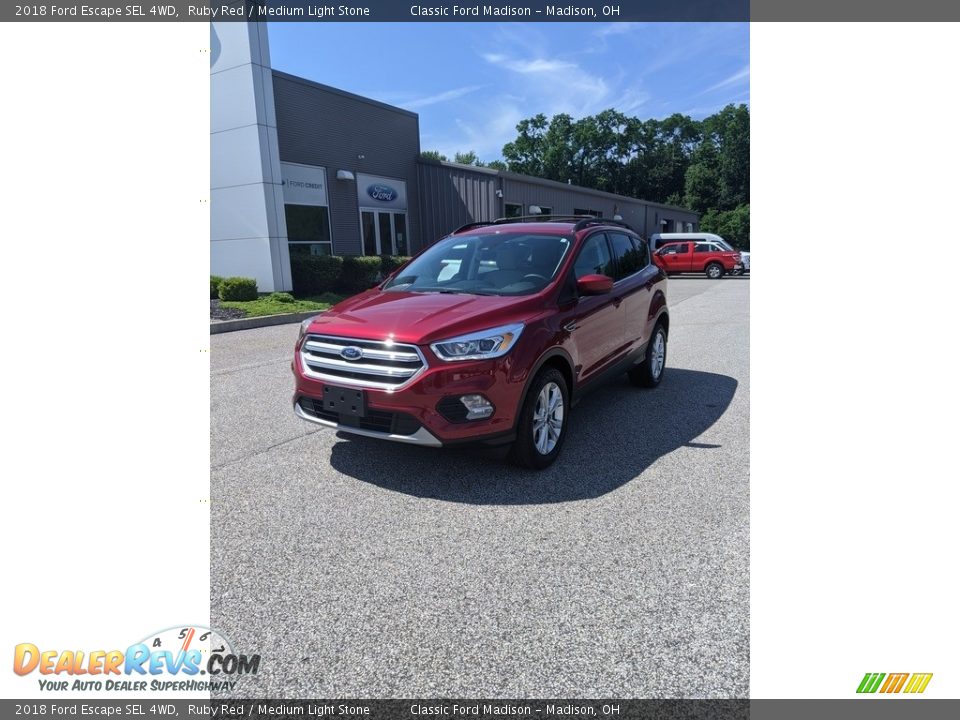 2018 Ford Escape SEL 4WD Ruby Red / Medium Light Stone Photo #1