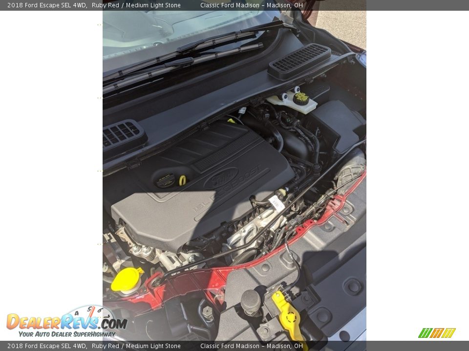 2018 Ford Escape SEL 4WD Ruby Red / Medium Light Stone Photo #2