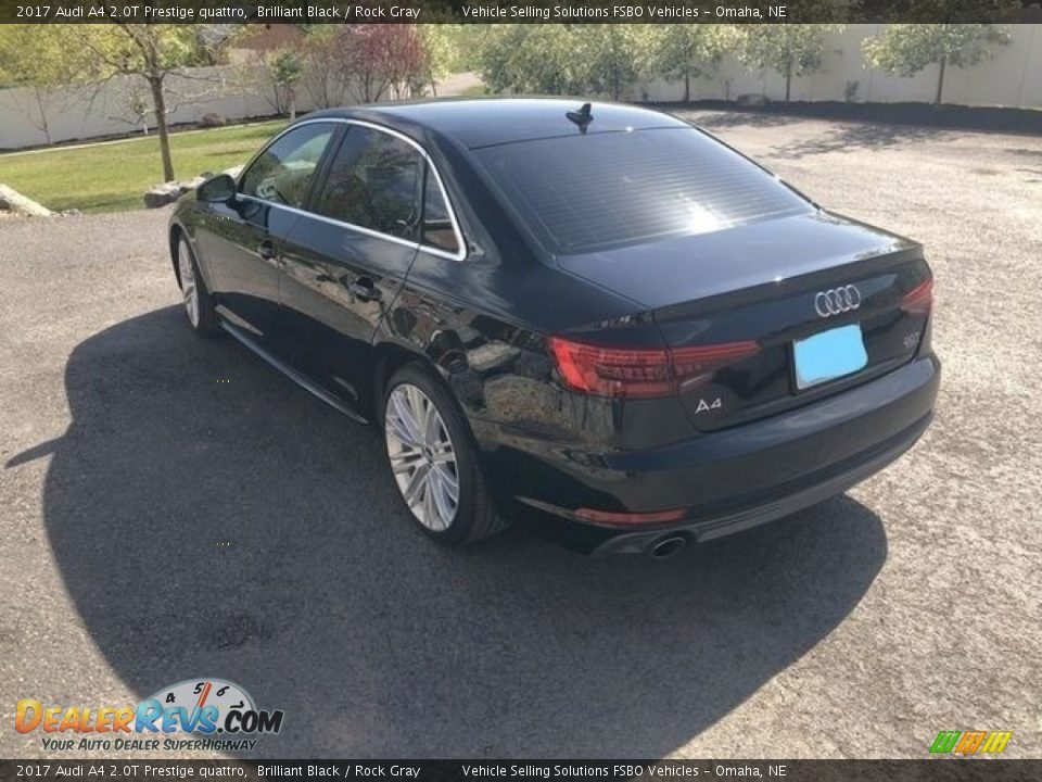 2017 Audi A4 2.0T Prestige quattro Brilliant Black / Rock Gray Photo #6