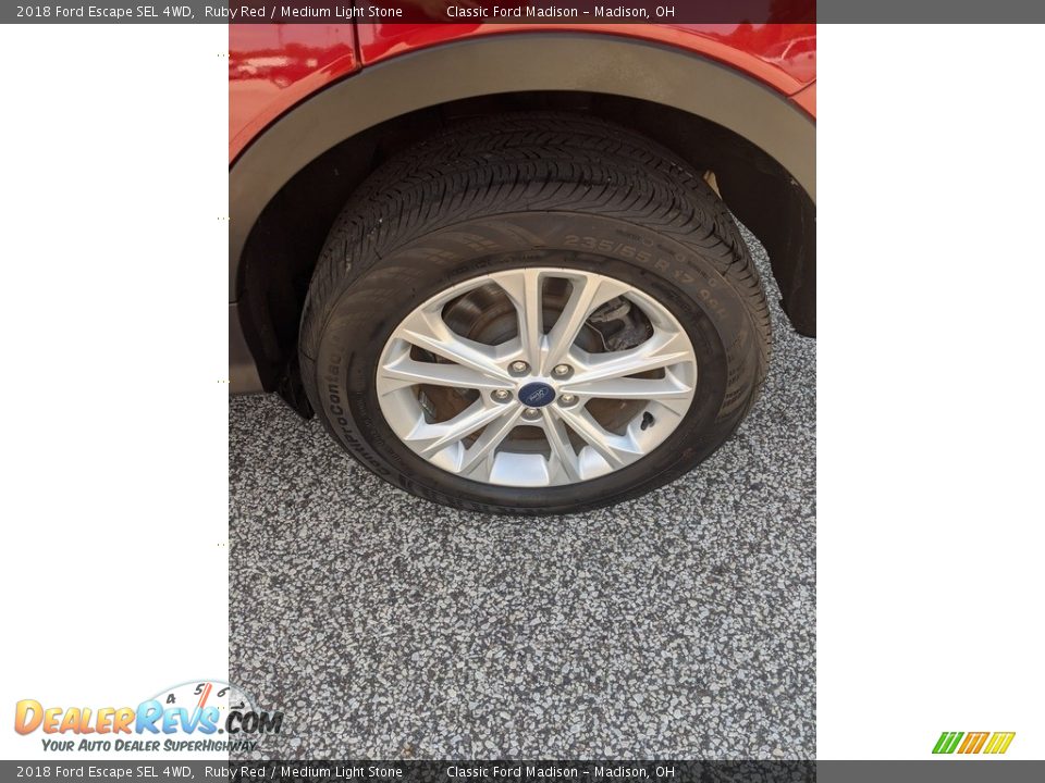 2018 Ford Escape SEL 4WD Ruby Red / Medium Light Stone Photo #3